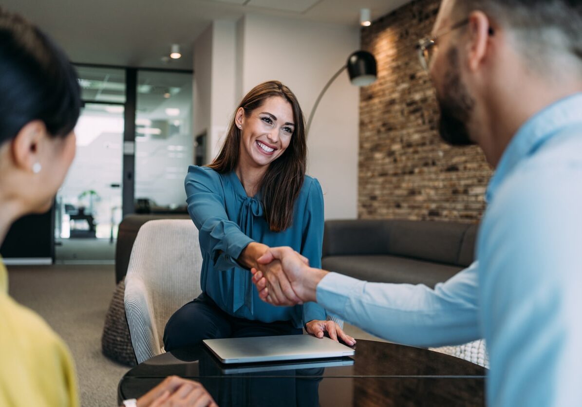 professional in job interview